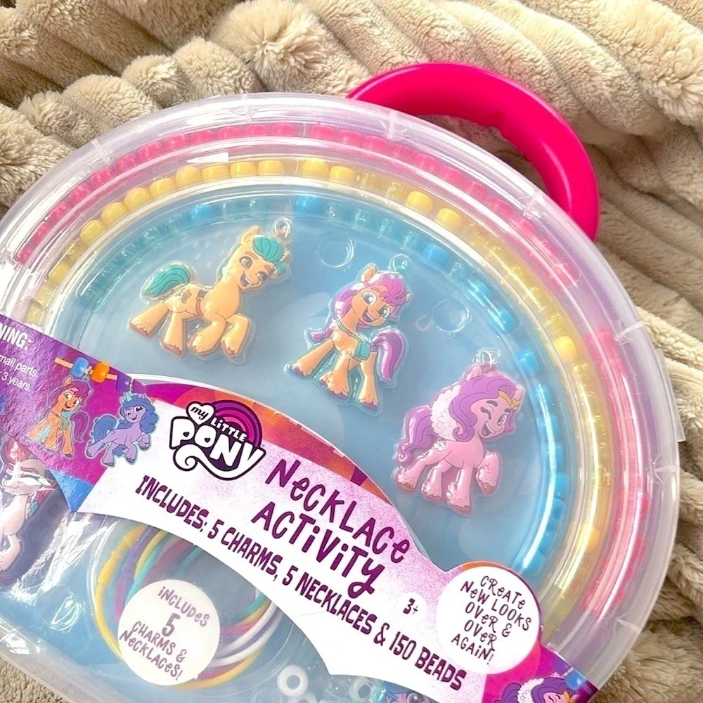 Brand New My Little Pony Charm Necklace Jewelry Beads Craft Activity Kit Toy